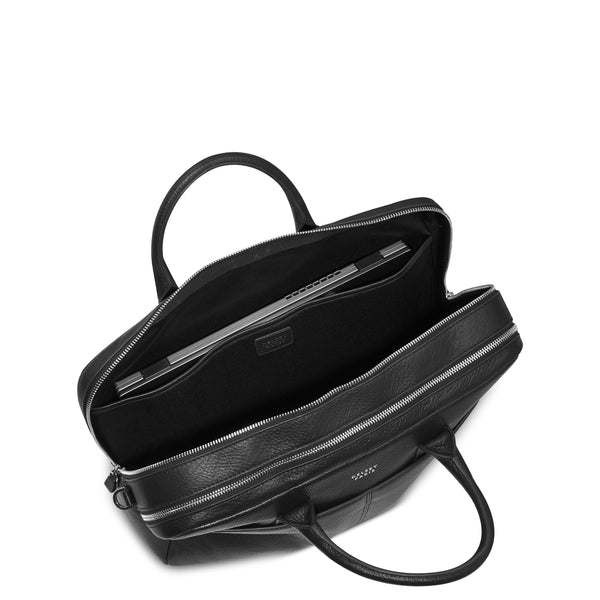 LE CUIR GRAINE 2-CPT BRIEFCASE