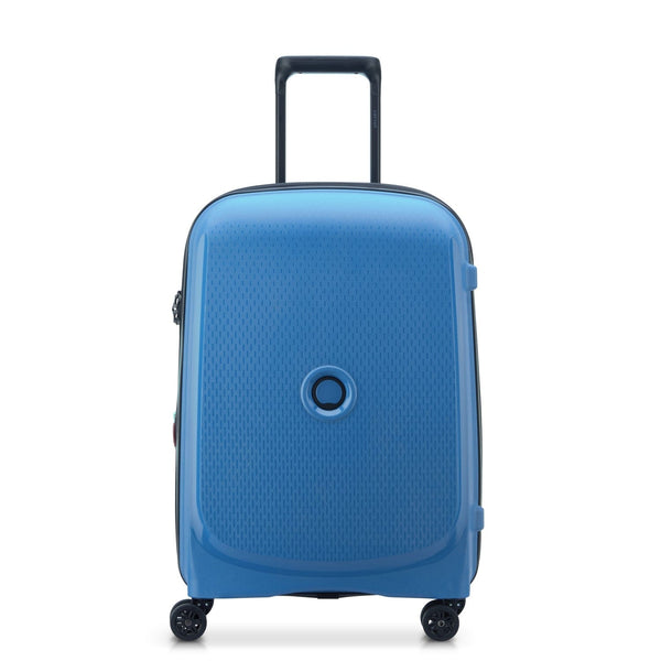 Delsey Belmont+ 55cm Hardcase 4 Double Wheel Non-Expandable Cabin Luggage Trolley Zinc Blue - 00386180672