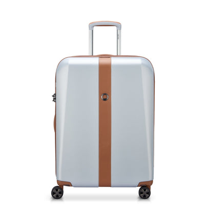 Delsey Promenade Hard 2.0 82cm Hardcase 4 Double Wheel Expandable Check-In Luggage Trolley Silver - 00208883111