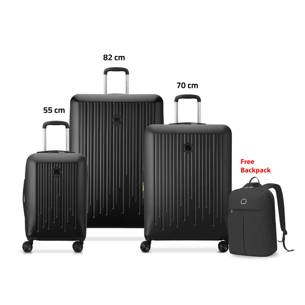 CHRISTINE SET OF 3 BLACK + BACKPACK