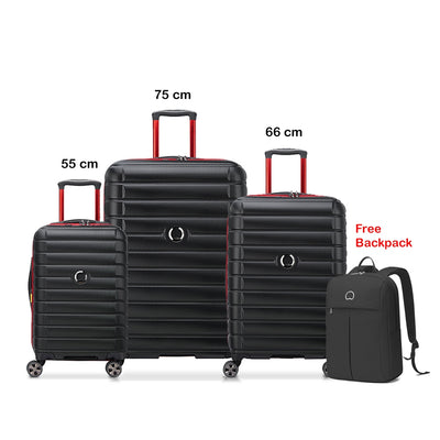 SHADOW 5.0 F1 SET OF 3 BLACK + BACKPACK