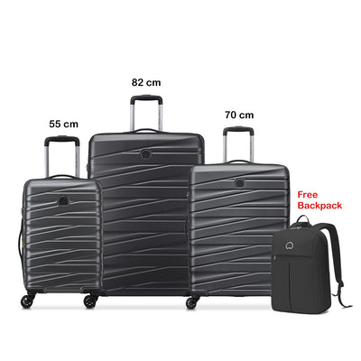 TIPHANIE SET OF 3 GRAPHITE + BACKPACK