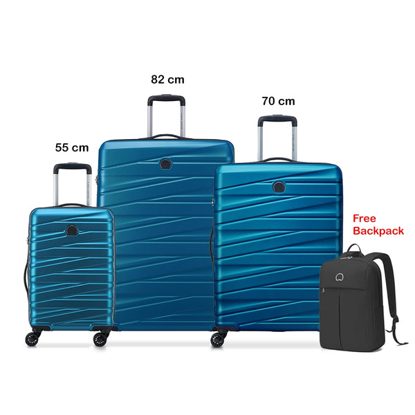 TIPHANIE SET OF 3 STEEL BLUE + BACKPACK