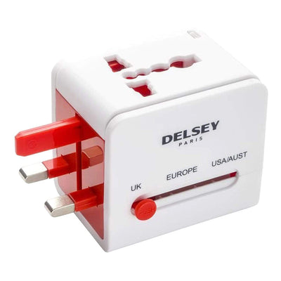 Delsey Travel Necessities 2016 Universal Electrical Plug Adapter with 2 USB Connections - 3940511 - Jashanmal Home
